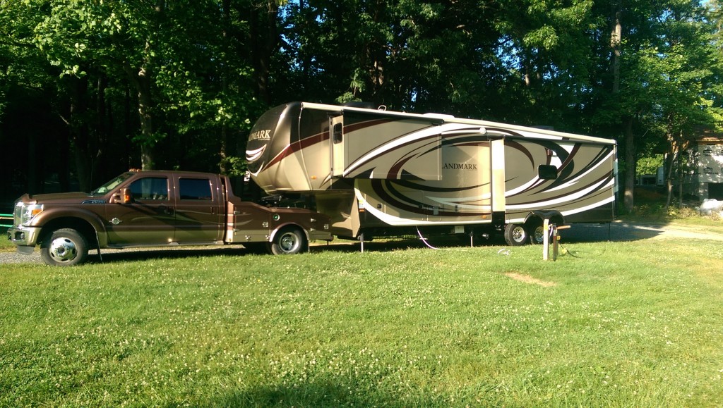 Overflow lot at the Natural Bridge, VA KOA